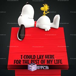 Snoopy In His Little House 180mm STL Files