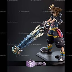 Sora Kingdom Hearts Close Eyes 274mm STL Files