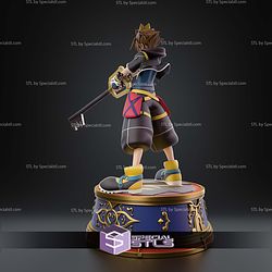 Sora Kingdom Hearts Close Eyes 274mm STL Files