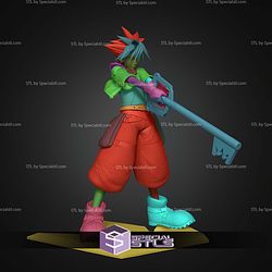 Sora Kingdom Hearts Close Eyes 274mm STL Files