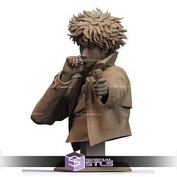 Spike Spiegel Pointing Gun Bust STL Files
