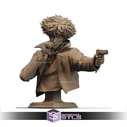 Spike Spiegel Pointing Gun Bust STL Files