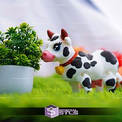 Super Basic STL Cute Flexi Cow Bull Articulated