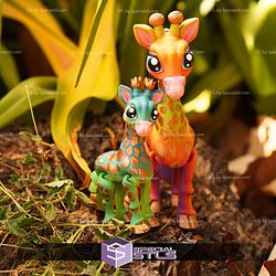 Super Basic STL Cute Flexi Giraffe Articulated