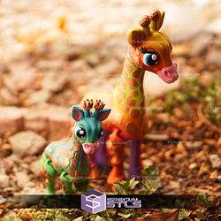 Super Basic STL Cute Flexi Giraffe Articulated