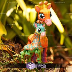 Super Basic STL Cute Flexi Giraffe Articulated