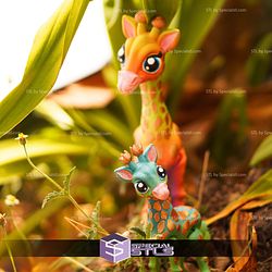 Super Basic STL Cute Flexi Giraffe Articulated