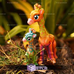 Super Basic STL Cute Flexi Giraffe Articulated