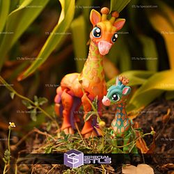 Super Basic STL Cute Flexi Giraffe Articulated