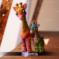 Super Basic STL Cute Flexi Giraffe Articulated