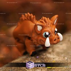 Super Basic STL Cute Flexi Pig And Boar Articulated