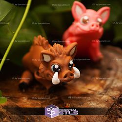 Super Basic STL Cute Flexi Pig And Boar Articulated