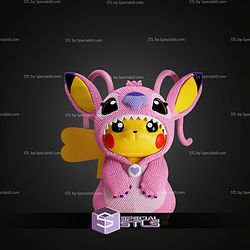 Super Basic STL Female Pikachu Stitch Crochet No AMS