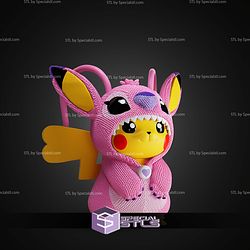 Super Basic STL Female Pikachu Stitch Crochet No AMS
