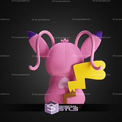 Super Basic STL Female Pikachu Stitch Crochet No AMS