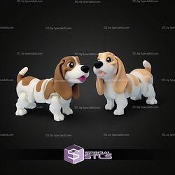 Super Basic STL Flexi Basset Hound