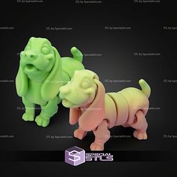 Super Basic STL Flexi Basset Hound