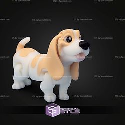 Super Basic STL Flexi Basset Hound