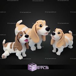 Super Basic STL Flexi Basset Hound