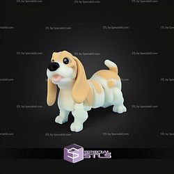Super Basic STL Flexi Basset Hound
