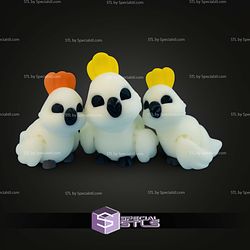 Super Basic STL Little Flexi Crested Cockatoo