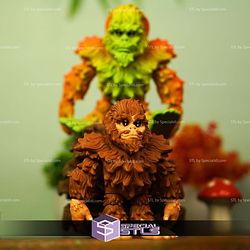 Super Basic STL Print In Place Cute Bigfoot Articulated