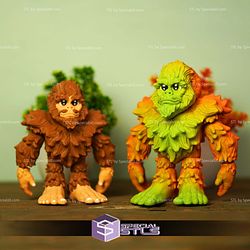 Super Basic STL Print In Place Cute Bigfoot Articulated