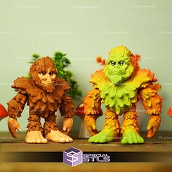 Super Basic STL Print In Place Cute Bigfoot Articulated
