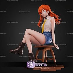 Asuka Langley School Girl STL Files
