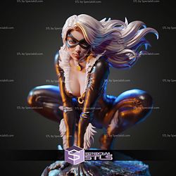 Black Cat Crawl Pose STL Files