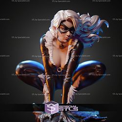 Black Cat Crawl Pose STL Files