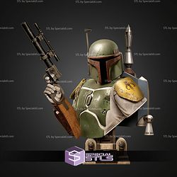 Boba Fett Portrait Bust 338mm STL Files