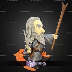 Chibi STL Collection LOTR Gandalf