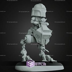 Chibi STL Collection Mandalorian and Grogu AT-RT