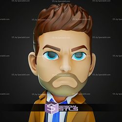 Chibi STL Collection Supernatural Castiel