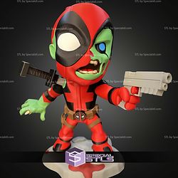 Chibi STL Collection Zombie Deadpool