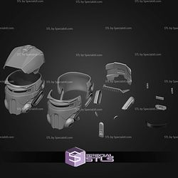 Cosplay STL Files Galactic Racer Helmet