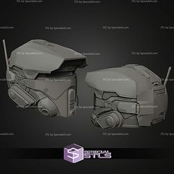 Cosplay STL Files Galactic Racer Helmet