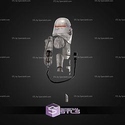 Cosplay STL Files Imperial Flame Trooper Helmet and Armor