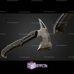 Cosplay STL Files Leon Hatchet With Printable Bolt Lock System