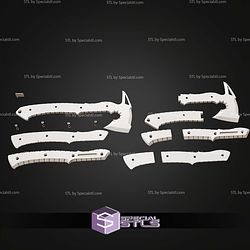 Cosplay STL Files Leon Hatchet With Printable Bolt Lock System