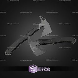 Cosplay STL Files Leon Hatchet With Printable Bolt Lock System
