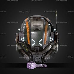 Cosplay STL Files Militia Pilot Helmet