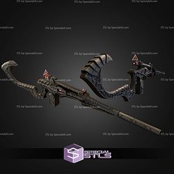 Cosplay STL Files Predator Badlands Rifle