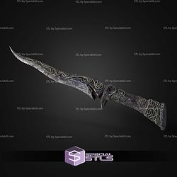 Cosplay STL Files Skyrim Ebony Dagger