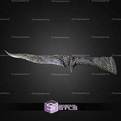 Cosplay STL Files Skyrim Ebony Dagger