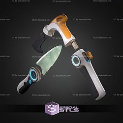 Cosplay STL Files Subnautica Knife and Multitool