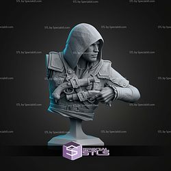 Edward Kenway Bust 91mm Black Flag STL Files