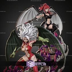 Erza And Mirajane Fairy Tail 600mm STL Files