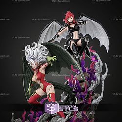 Erza And Mirajane Fairy Tail 600mm STL Files